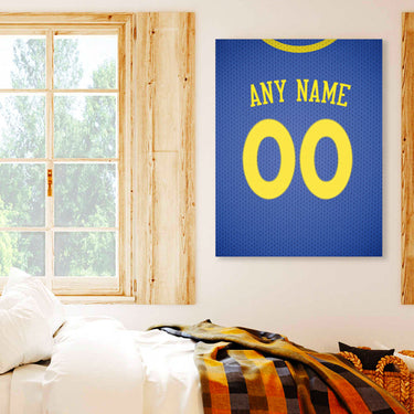 Golden State Jersey Custom Canvas Print Wall Art for Boy Girl Men Women Basketball Personalized Canvas Art